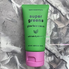 Spa•Scentials Super Greens Glow Face Moisturizer Cream Kale Vitamin C 1.69 fl oz