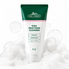 VT Cosmetics CICA Mild Foam Cleanser 300mL Soothing Deep Cleansing Face Wash