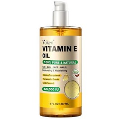 Vitamin E Oil 8 Fl Oz Organic Vitamin E oil for Skin Blend 60,000 IU Vitamin E !