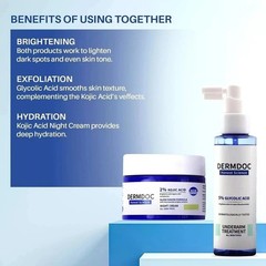 DermDoc Brighten Up Combo – Spray 100ml + Acid Night Cream 50g