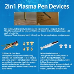 2in1 Ozone Plasma Pen Face Lifting Spot Mole Removal Acne Skin Treatment Machine