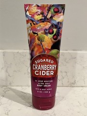 Bath & Body Works SUGARED CRANBERRY CIDER ULTRA SHEA Body Cream 8 Oz