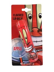Lotta Luv SPONGEBOB MR. KRABS Cartoon APPLE Flavored Lip Balm Rare Discontinued