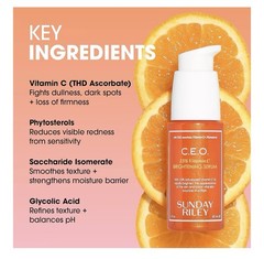 Sunday Riley C.E.O. 15% Vitamin C Brightening Serum 30 mL,New. C2