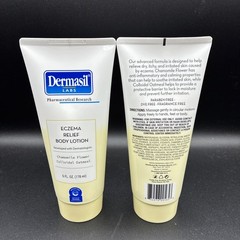 2 Tubes of Eczema Relief Moisturizing Colloidal Oatmeal 6 fl oz Ea Lotion