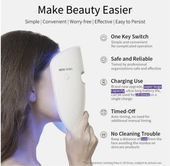 HIME SAMA LED Face Mask 8-Color Wireless Light for Skincare ACE RB-081 New