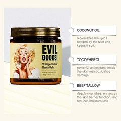 Evil Goods Whipped Tallow Honey Balm Moisturizer For Face Lips Body 120g)