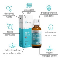 Salicylic Acid Skin Peel 10% 20% 30% Exfoliating Face Care Solution