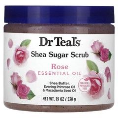 Shea Sugar Scrub, Rose Essential Oil, 19 oz (538 g)