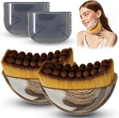 Manual Lymphatic Drainage Face Brush 2 Pack – Contour Tool for Face Sculpting &