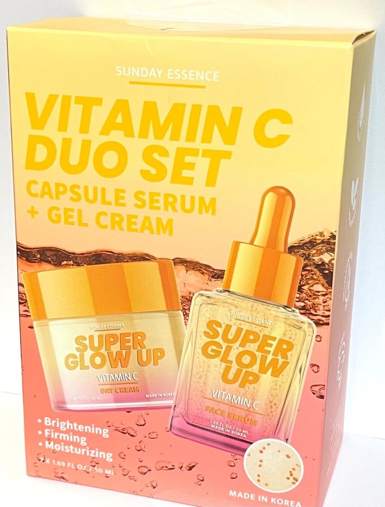 Vitamin C Duo Set Serum + Gel Cream – Brightening, Firming, Moisturizing