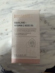 Biossance Squalane + Vitamin C Rose Oil 30ml Brightening Face Serum