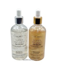 Natural Infusion Super Infused Serum Collagen Silver Vitamin C 24K Gold 2-Pc Set