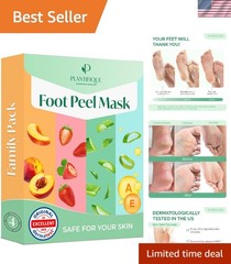 Luxurious 4 Pack Foot Peeling Mask for Baby Soft Feet – Dermatologically Tested