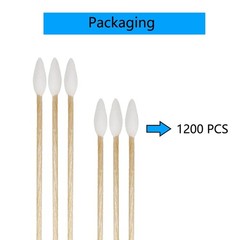 High-Quality 1200pcs Cotton Swabs with Pointed Tips for Precision Cleaning