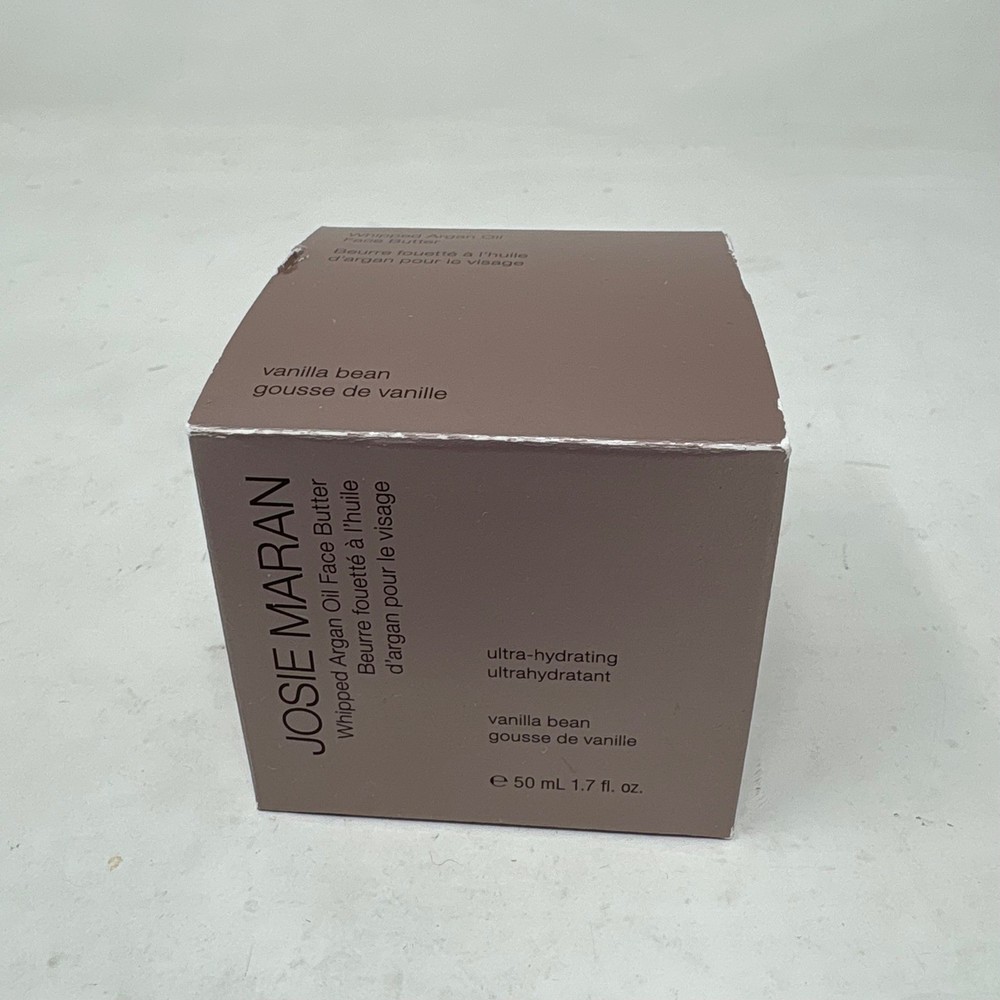 Josie Maran Whipped Argan Oil Face Butter Vanilla Bean 1.7oz 50ml Moisturizer