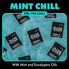 On-The-Go Mint Chill Travel Wipes – 30 Count (Individually Wrapped) – Extra-Larg