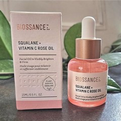 Biossance Squalane Vitamin C Rose Oil 15ml/.5 oz Visibly Brighten & Firm NIB!