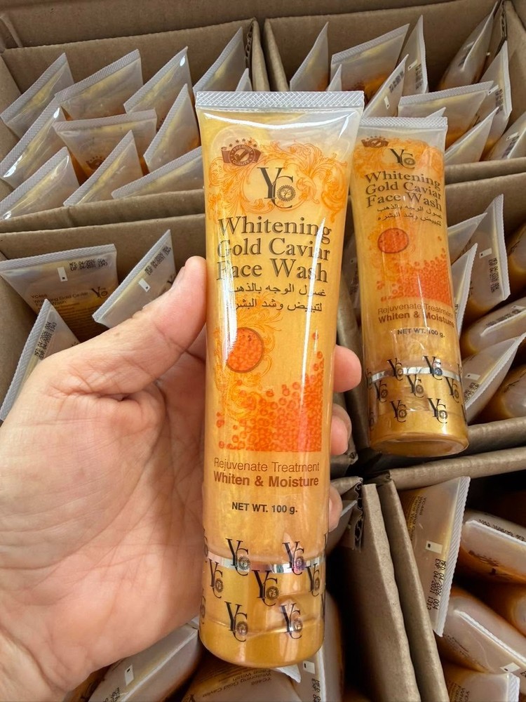 YC Whitening Gold Caviar Face Wash 100g USA us Seller