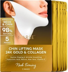MAREE V Line Lifting Mask with 24K Gold – Deep Collagen Face Mask for Women- 5Pk