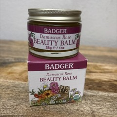 Badger Damascus Rose Beauty Balm 1 oz Organic Cruelty-Free Face & Neck Rose NEW