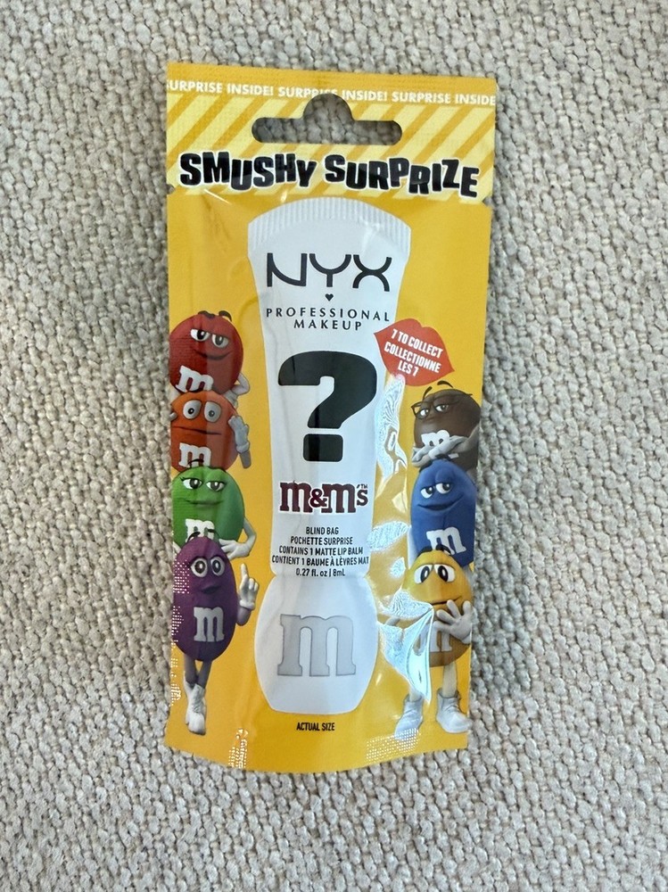 NYX Smushy Surprise Lip Balm M&M Limited Edition New In Package Free Ship USA