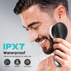 2-in-1 Silicone Facial Cleansing Brush – Electric Exfoliator with Spin & Vibrati
