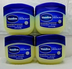 LOT OF 4-VASELINE ORIGINAL Skin Pure Petroleum Healing Jelly Cream 13