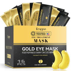 16 PCS 24K Gold Collagen under Eye Patches & Smile Line Patches | Sodium Hyaluro