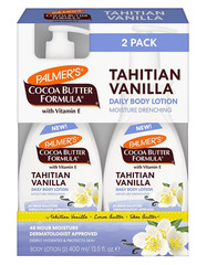 Palmers Cocoa Butter Lotion Tahitian Vanilla 2 Pack x 13.5 oz Moisturizing