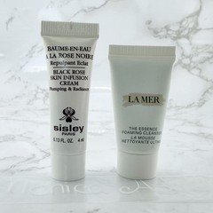 Sisley Black Rose Skin Infusion Cream 4mL & La Mer Essence Foaming Cleanser 5mL