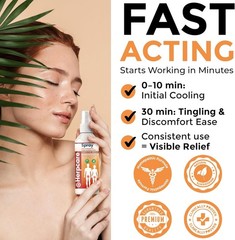 Homeopathic Herpes Genital Treatment Fast Acting Relief Spray for Genital Sores