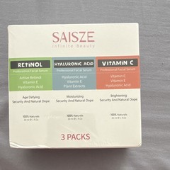 SAISZE Infinite Beauty 3-Pack Facial Serums Retinol HA Vitamin C 30ml