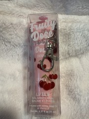 Beauty Creations Fruit Dose Lip Balm Cherry Charm Keychain