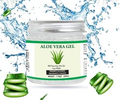 Aloe Vera Gel | 100% Pure Natural Aloe Gel | For Moisturizing Face Skin & Hair