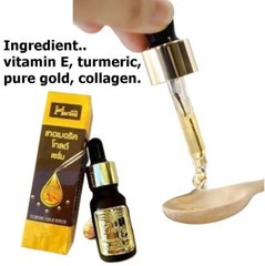 5X Turmeric Gold Serum Herbal Turmeric Herb Serum Brighten Skin Natural 10 ml