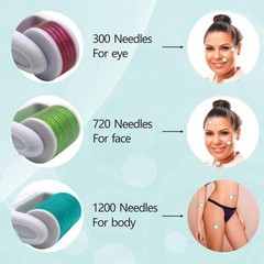 4-in-1 Titanium Microneedling Roller Set for Face, Body, Scalp & Beard Care
