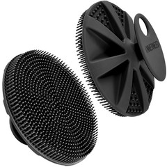 INNERNEED Food-Grade Soft Silicone Body Scrubber Shower 4th generation, Black