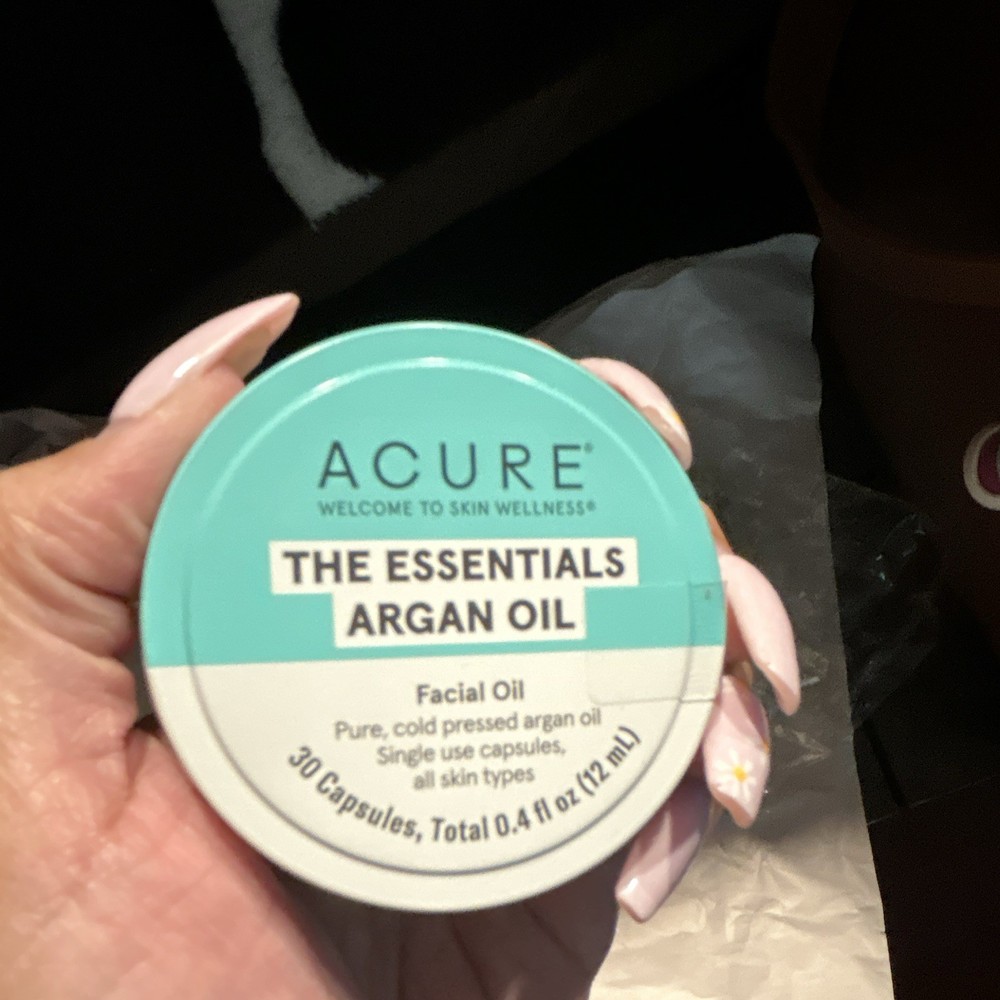 Acure The Essentials Organic Argan Oil Facial Oil Capsules 30 Ct 0.4 fl oz