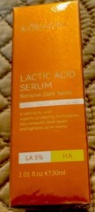 KORMESIC Lactic Acid 5% + Hyaluronic Acid Face Serum for Dark Spots 1.01oz