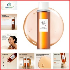 Ginseng Essence Water Hydrating Face Toner for Dry, Dull Skin. Korean Moistur…