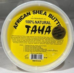 Taha Natural African Shea Butter, 12 oz.