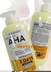 AHA White Body Alpha Hydroxy Acid + Vitamins Skin Whitening Lotion 500ml..