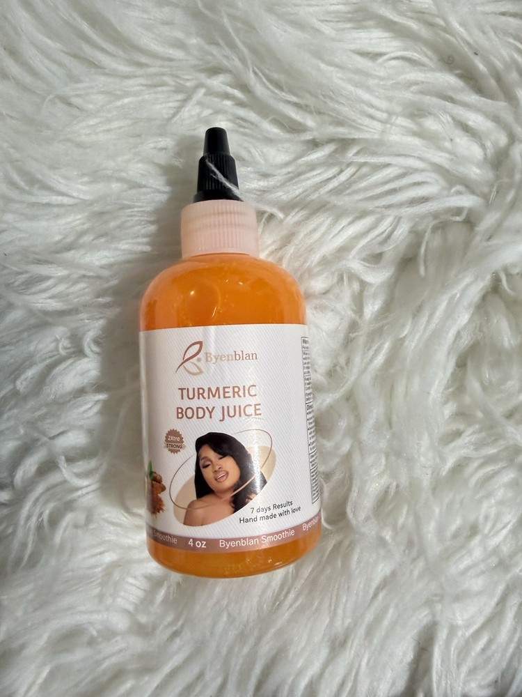 Byenblan Turmeric Body Daily Moisturizer Juice, Smoothing Formula 4 oz