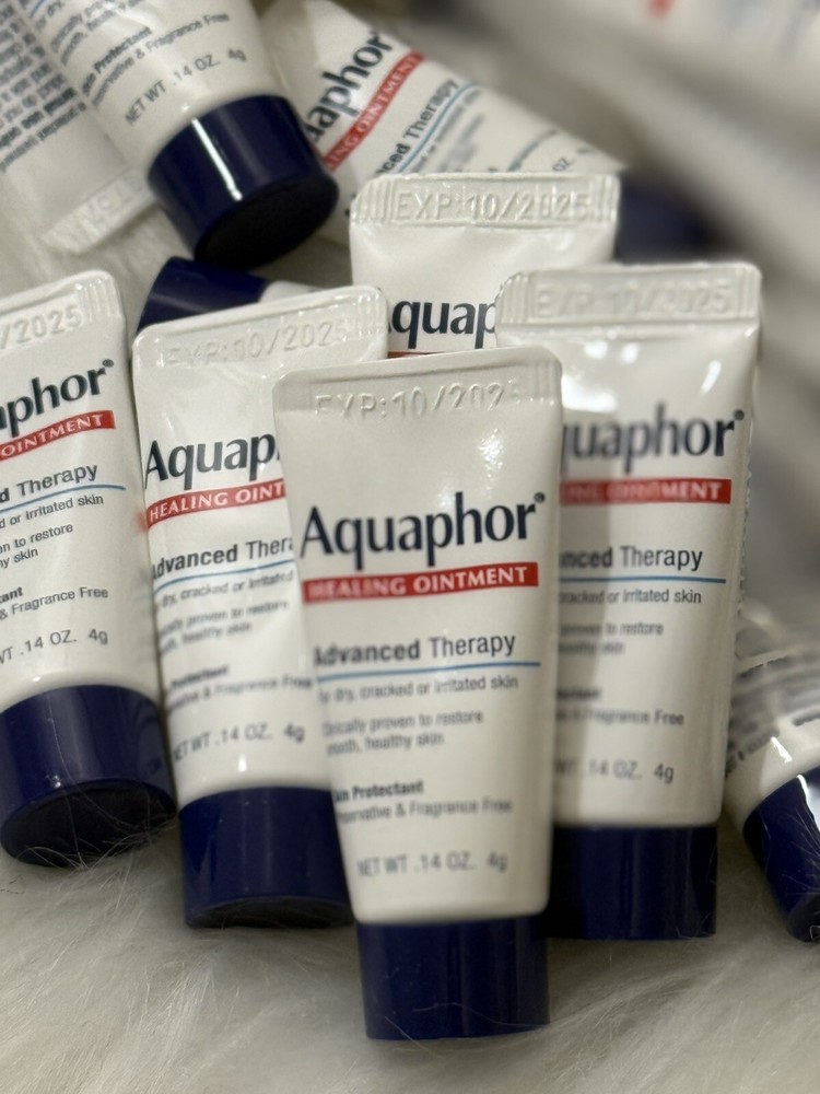 Lot of 16 Aquaphor Healing Ointment 0.14oz Each Tube Exp:2027 Travel Minis