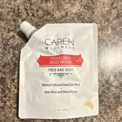 Caren Wellness Dead Sea Mud Mask Face & Body 6 oz Aloe Vera Shea Butter