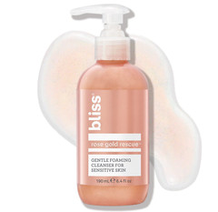Bliss Rose Gold Rescue Cleanser, Gentle Foaming Face Wash, 6.4 oz