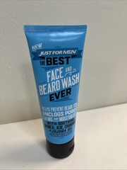 JUST FOR MEN The Best Face and Beard Wash Ever Aloe Jojoba Oil 3.4 fl oz