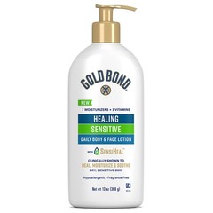 Healing Sensitive Daily Body and Face Lotion Dry Skin Moisturizer 13 oz