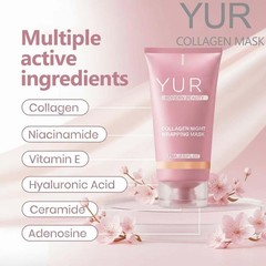 Yuri Korean Collagen Night Wrapping Mask 75ml Hydrating Sleeping Mask New In Box